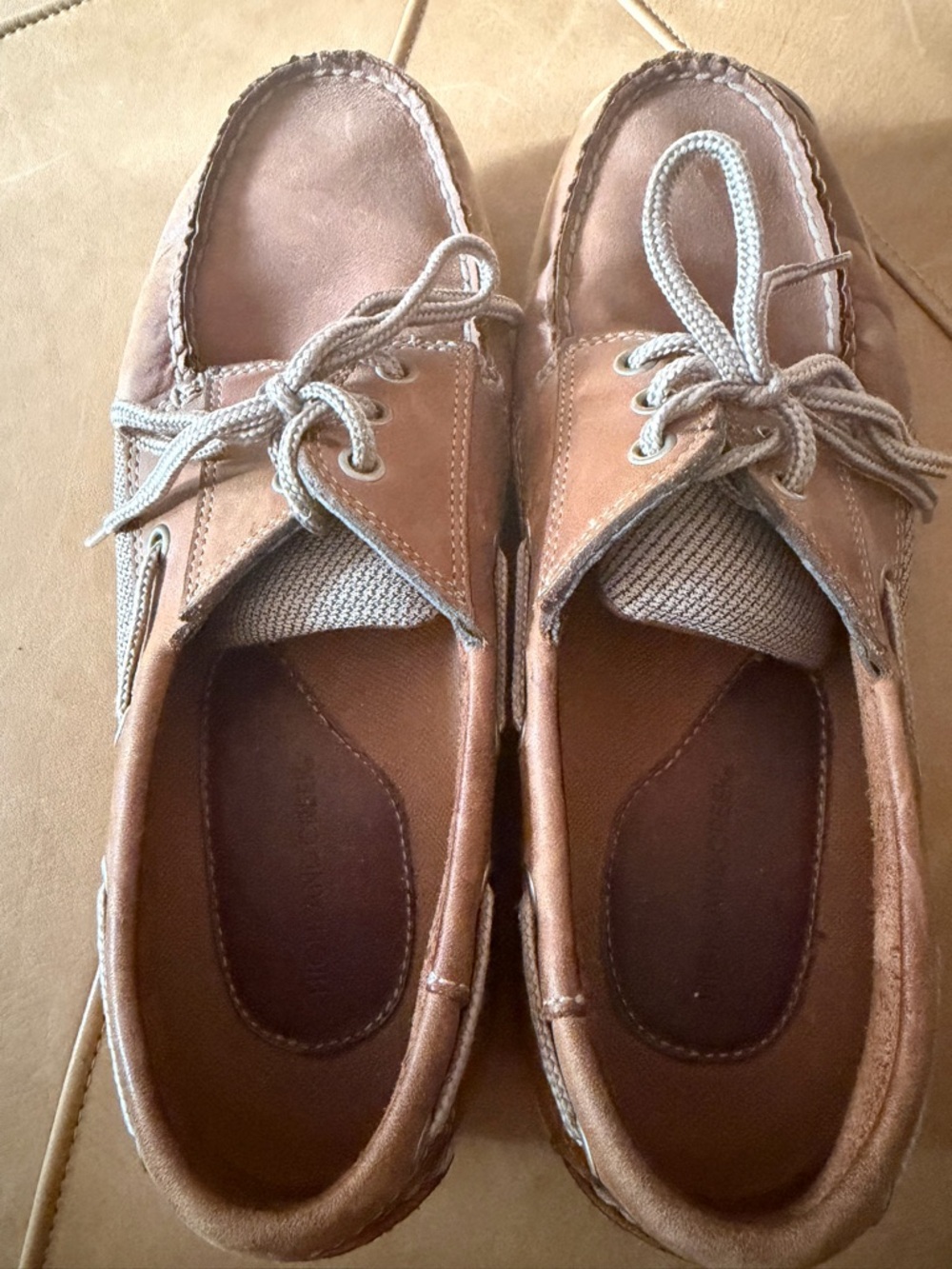 Sperry Tan Leather Boat Shoes